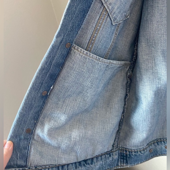 Oversized Boyfriend Trucker Jean Jacket from Lucky Brand - Picture 6 of 7